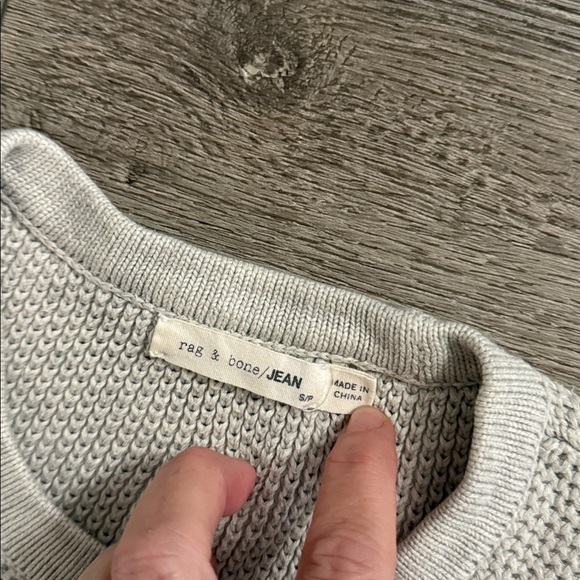Rag & bone crewneck seater light grey small - Picture 3 of 4